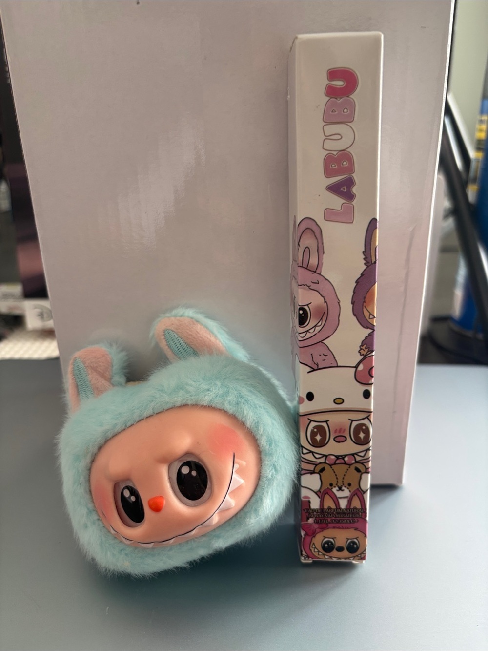 Labubu Plush key or bag charm plus perfume both